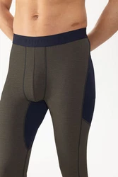 Mey Lange Unterhose Serie PRFRMNC+ Uni (1) Khaki/Dunkelgrün/Lila/Gelb