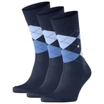 Burlington Kurzsocken Herren Socken 3er Pack - Manchester Dunkelblau/Blau/Hellblau