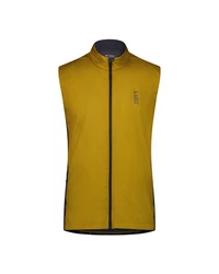 Mons Royale Windbreaker Redwood Merino Air-con Wind Vest Gelb/Braun