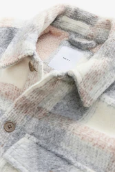 Next Hemdjacke mit Teddyfellfutter (1-St) Creme/Hellblau/Grau/Beige