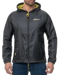 Geographical Norway Windbreaker Allwetter Outdoor Jacke Baboat Schwarz