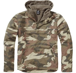 Brandit Windbreaker mit Fleecefutter Dunkelgrün/Braun