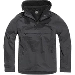 Brandit Windbreaker mit Fleecefutter Grau/Dunkelgrau