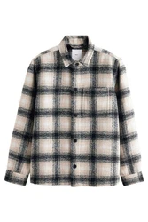 Next Hemdjacke Beige/Blau/Hellblau