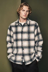 Next Hemdjacke Beige/Blau/Hellblau