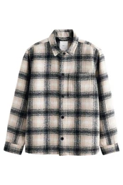 Hemdjacke Karierte Hemdjacke aus Wollmischung (1-St)