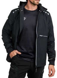 Regenjacke Herren - Wasserdicht - Leichter Windbreaker Fahrradjacke mit Kapuze Robuste und Atmungsaktive Arbeitsjacke fr Handwerk & Bauarbeit