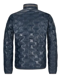Milestone Lederjacke MSAversa Dunkelblau/Blau