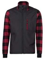 VAUDE Fleecejacke Men's MINAKI Mid Jacket CS Hybidjacke Rot/Dunkelrot