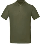 B&C Poloshirt Herren Inspire Polo Dunkelgrün/Khaki/Grün