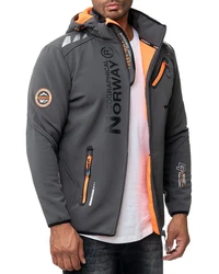 Geographical Norway Softshelljacke Herren Outdoor Jacke baroyaute dunkelgrau