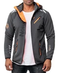 Geographical Norway Softshelljacke Herren Outdoor Jacke baroyaute dunkelgrau