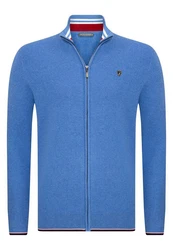 Jacey Quinn Cardigan Full Zip Blau/Hellblau