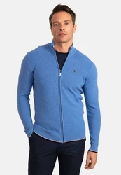 Jacey Quinn Cardigan Full Zip Blau/Hellblau