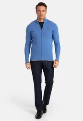 Jacey Quinn Cardigan Full Zip Blau/Hellblau