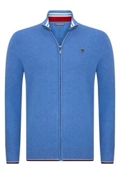 Jacey Quinn Cardigan Full Zip Blau/Hellblau