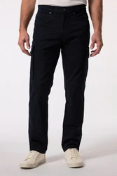 Boston Park Cargohose Straight Fit Dunkelblau/Blau