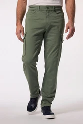 Boston Park Cargohose Straight Fit Dunkelgrün/Khaki/Grün