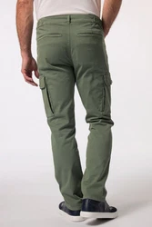 Boston Park Cargohose Straight Fit Dunkelgrün/Khaki/Grün