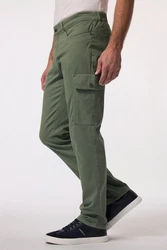 Boston Park Cargohose Straight Fit Dunkelgrün/Khaki/Grün