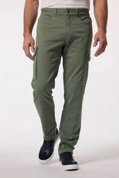 Boston Park Cargohose Straight Fit Dunkelgrün/Khaki/Grün