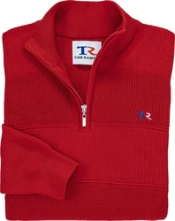 Tom Ramsey Troyer Logo Stickerei Rot/Dunkelrot