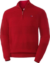 Tom Ramsey Troyer Logo Stickerei Rot/Dunkelrot