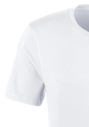 Bruno Banani T-Shirt mit Rundhals-Ausschnitt Weiß/Grau/Creme