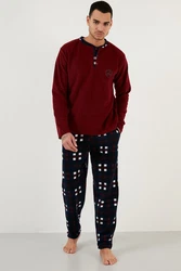Buratti Pyjama Regular Fit (2 tlg) Dunkelrot/Bordeaux