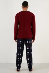 Buratti Pyjama Regular Fit (2 tlg) Dunkelrot/Bordeaux