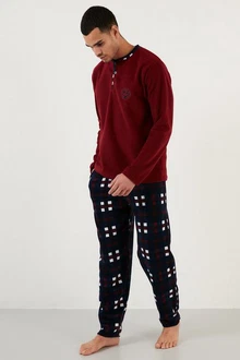 Buratti Pyjama Regular Fit (2 tlg) Dunkelrot/Bordeaux Buratti Pyjama Regular Fit (2 tlg) Dunkelrot/Bordeaux