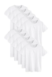 Next Unterhemd Regular Fit T-Shirt-Unterwäsche 2er-Pack Weiß/Grau