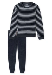 Schiesser Schlafanzug Dunkelblau/Blau