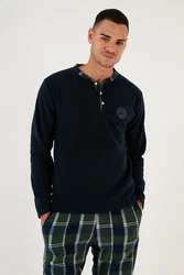 Buratti Pyjama Regular Fit (2 tlg) Grün/Dunkelgrün/Blau/Hellblau/Dunkelblau