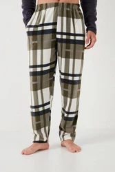Buratti Pyjama Regular Fit (2 tlg) Khaki/Dunkelgrün/Grau/Hellblau