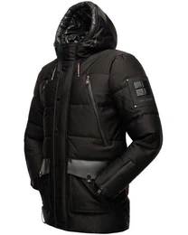 Winterjacke Mitjaa Warm geftterter Herren Wintermantel mit doppelter Kapuze