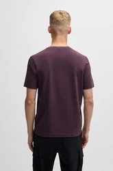 BOSS ORANGE T-Shirt TChup mit Rundhalsausschnitt Dunkelrot/Lila