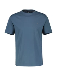 LERROS T-Shirt Logoprägung an der Brust Dunkelblau/Blau/Grau