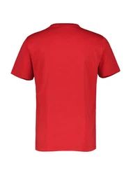 LERROS T-Shirt Logoprägung an der Brust Rot