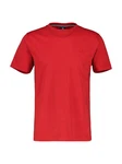 LERROS T-Shirt Logoprägung an der Brust Rot