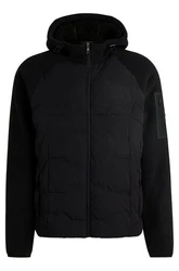 BOSS GREEN Steppjacke J_Cloud mit Kapuze grün