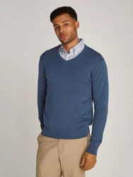TOMMY HILFIGER Pullover ESSENTIAL grn/aegean sea heather