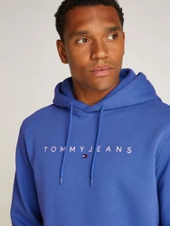 Tommy Jeans Hoodie TJM REG LINEAR LOGO HOODIE EXT Blau/Hellblau/Dunkelblau