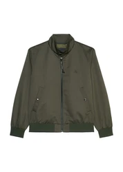 Marc O'Polo Blouson Stehkragen mit Druckknopfverschluss Dunkelgrün/Khaki