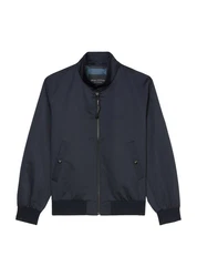 Marc O'Polo Blouson Stehkragen mit Druckknopfverschluss Dunkelblau/Hellblau/Blau/Beige/Grau