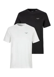 Marc O'Polo DENIM T-Shirt Weiß/Schwarz/Dunkelblau