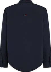 Tommy Hilfiger Hemdjacke LW PACKABLE SHIRT JACKET mit Brusttasche blau