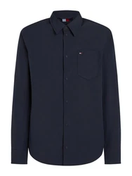 Tommy Hilfiger Hemdjacke LW PACKABLE SHIRT JACKET mit Brusttasche blau