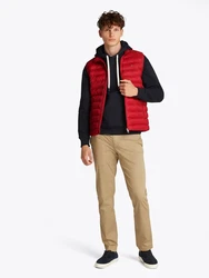 Tommy Hilfiger Steppweste PACKABLE RECYCLED VEST mit Logostickerei rot