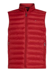 Tommy Hilfiger Steppweste PACKABLE RECYCLED VEST mit Logostickerei rot
